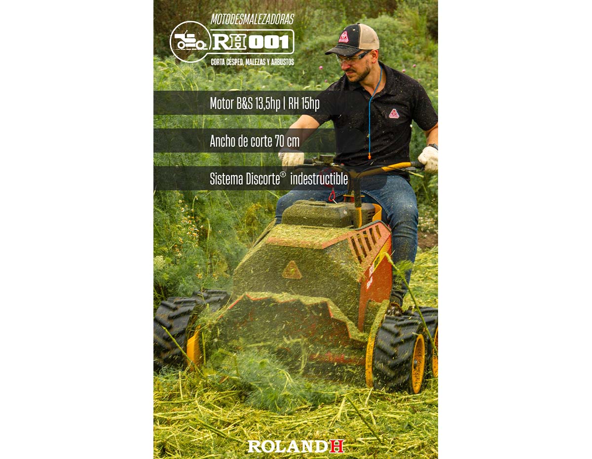Desmalezadora Roland H001 5x4 - Imagen 8